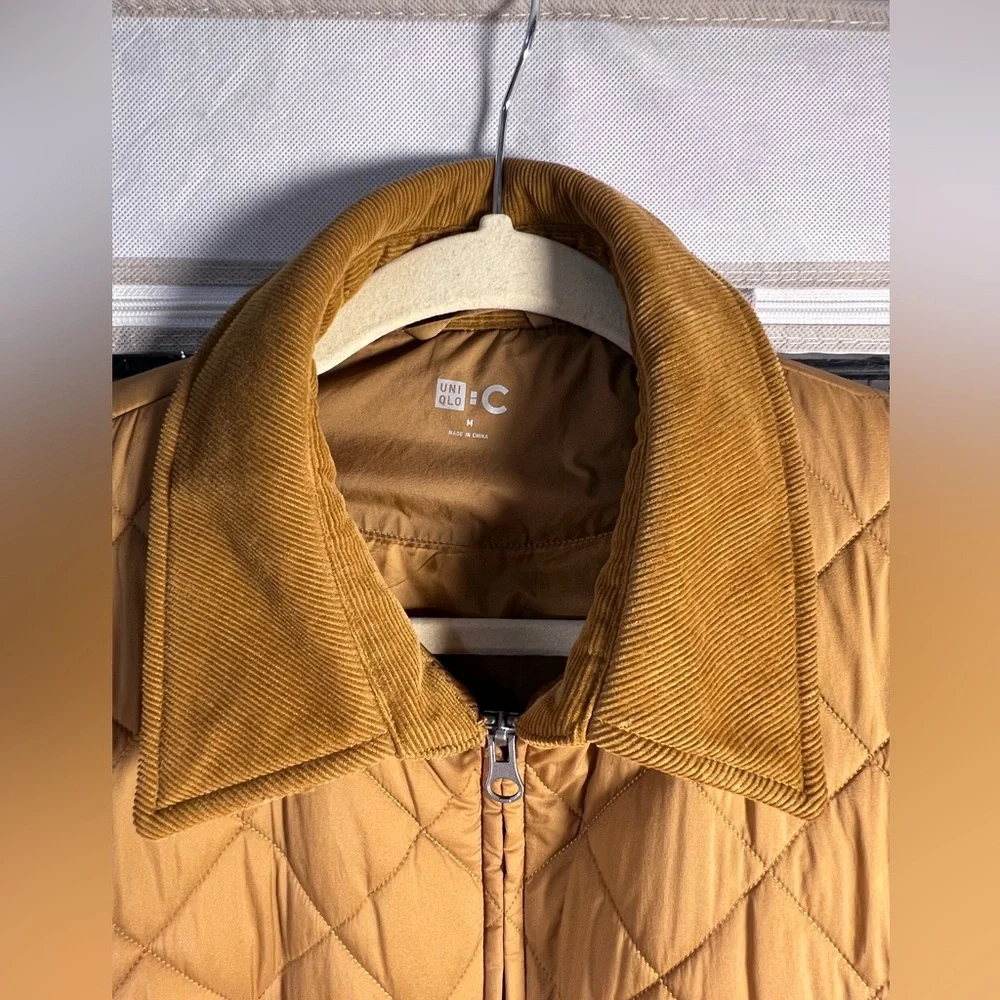 Uniqlo PUFFTECH Blouson (Warm Padded) Corduroy Collar like new condition Size M - Picture 6 of 8